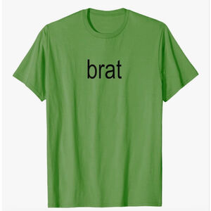 NEW Spring Green “Brat” Cotton Short Sleeve Tee Unisex L